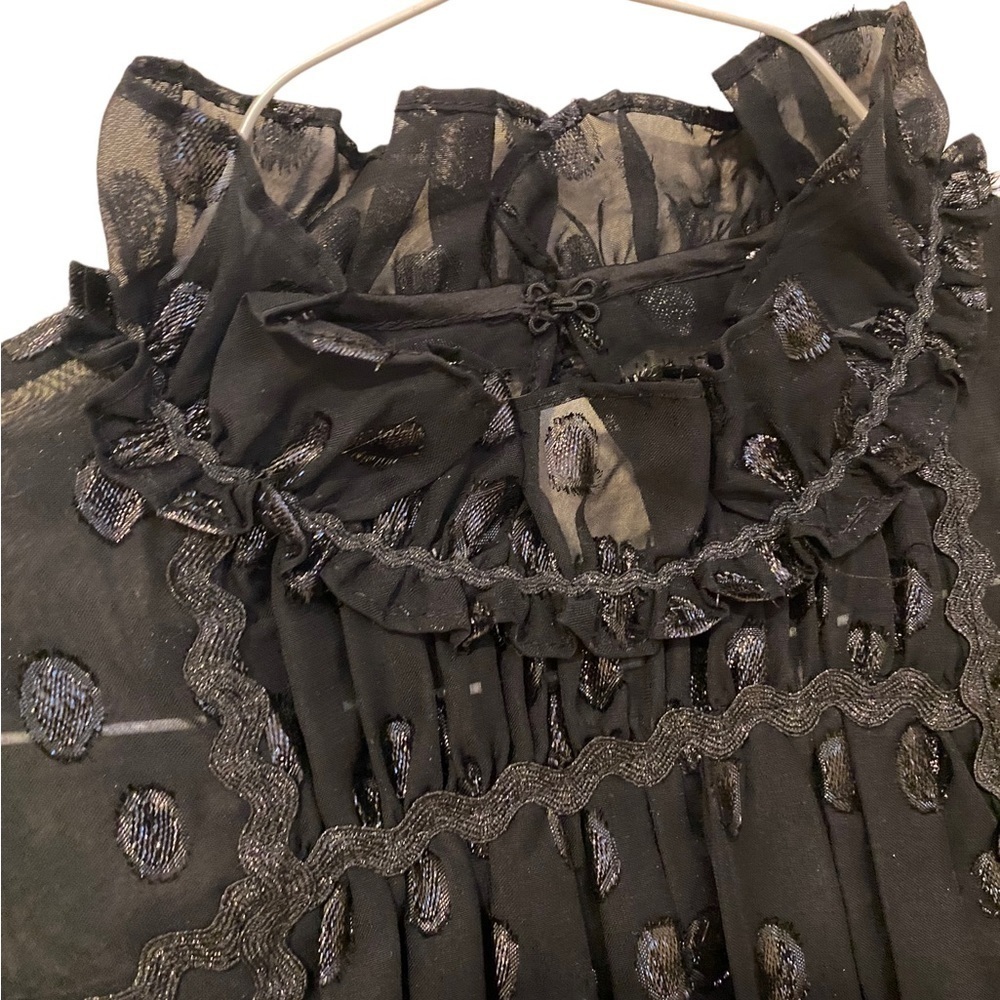 NWT Max Studio | Long Sleeve Short Georgette Dress - Picture 4 of 7